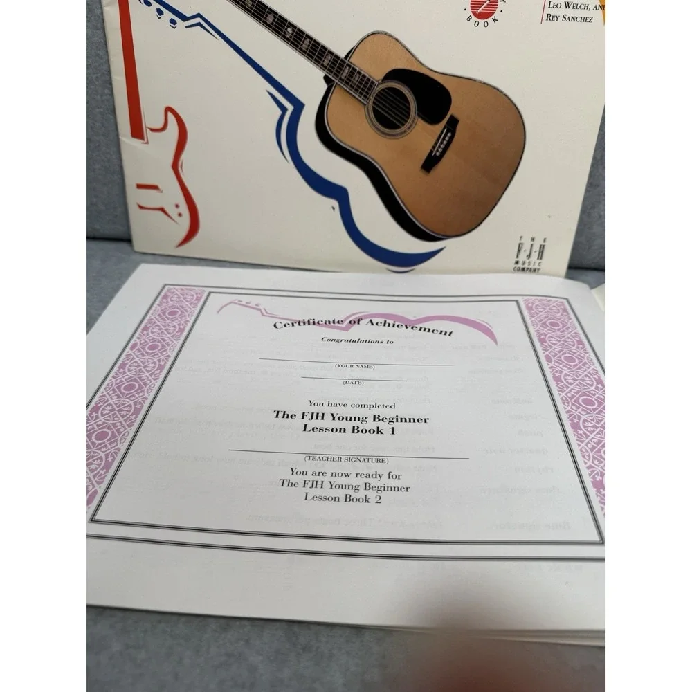 FJH Young Beginner Guitar Method Book 1 + Theory Activity‎ Book Set Learn Chords